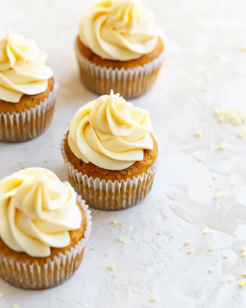 Gluten-free cupcakes close-up