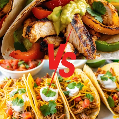 chicken fajitas vs chicken tacos