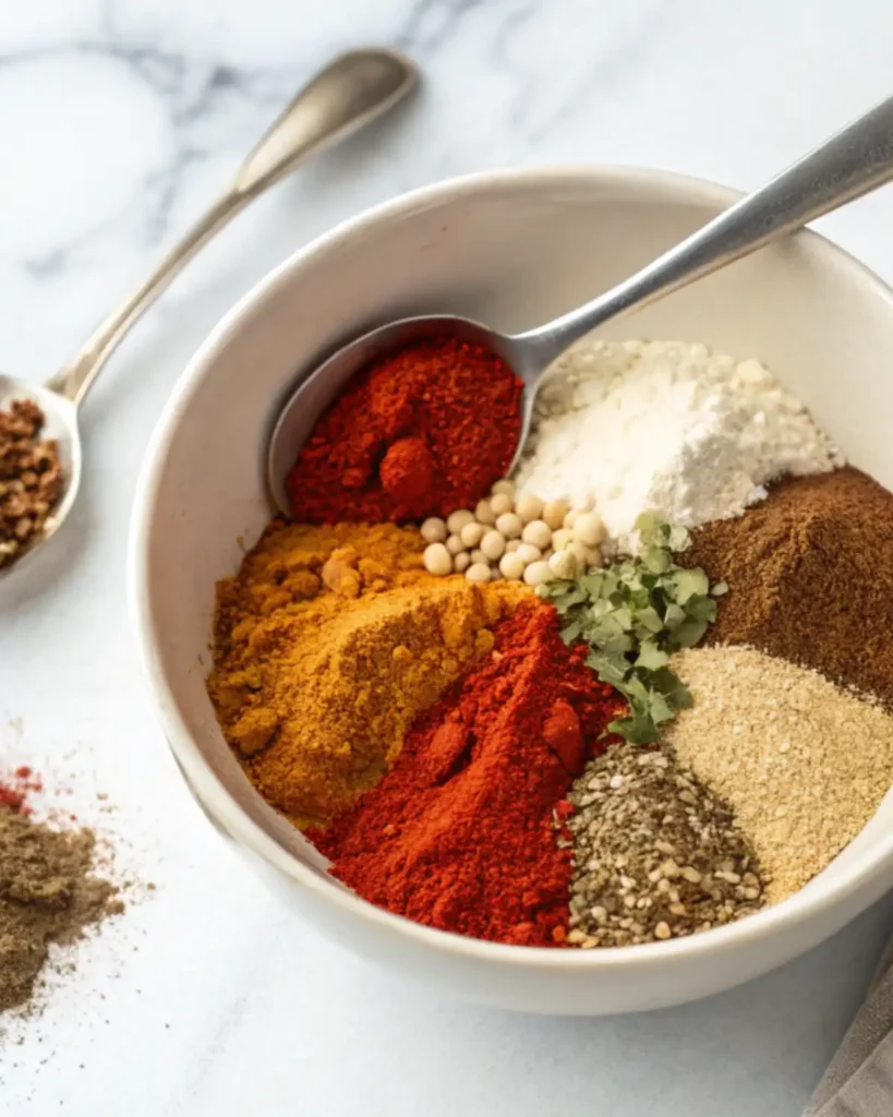 colorful chicken taco seasoning mix