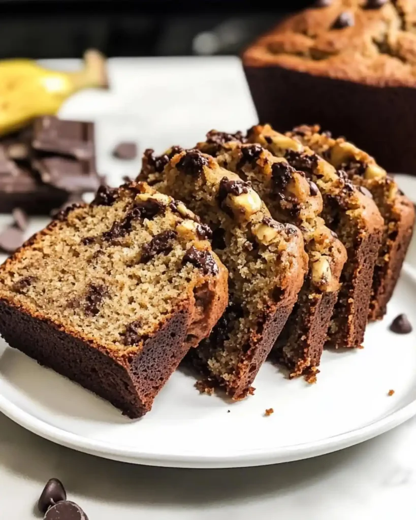 Cottage cheese banana bread sliced loaf