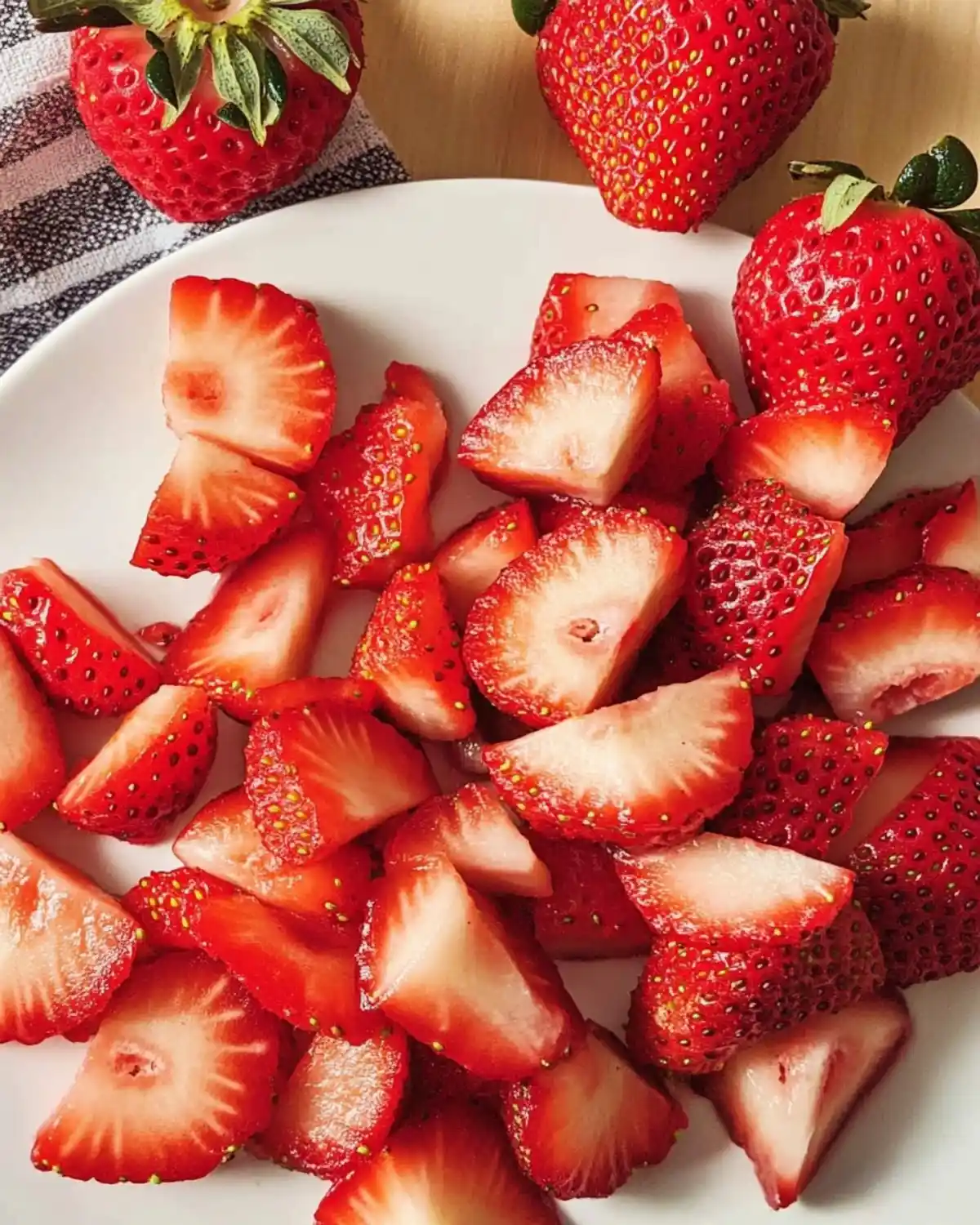 fresh strawberries for overnight oats
