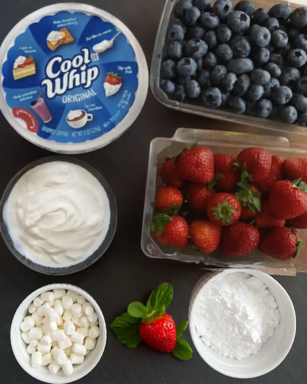 Red White and Blue Cheesecake Salad– Easy Patriotic Flavorful Treat